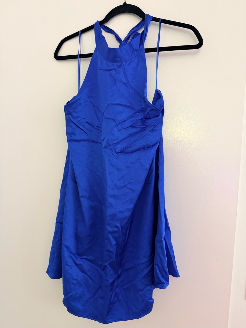 Zara Blue Halter Mini Dress - NWT